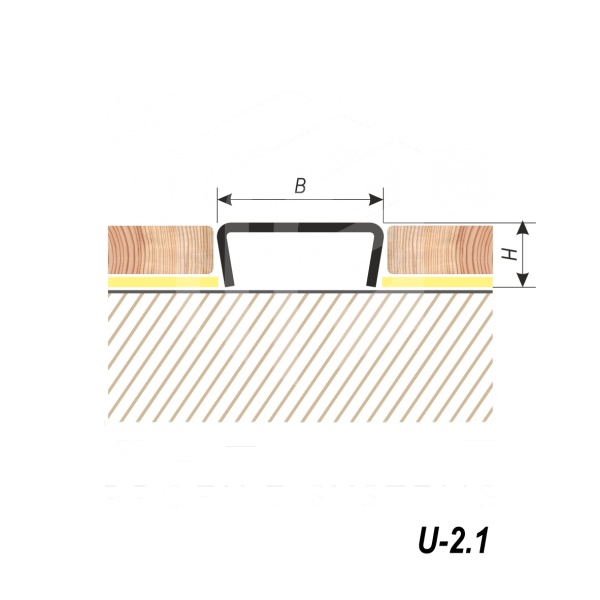 П-образная декоративная вставка U-2.1