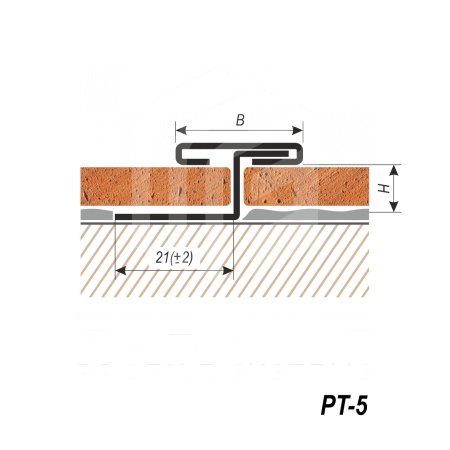 Т-образная декоративная вставка PT-5