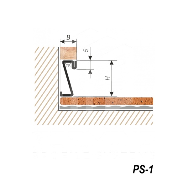 Теневой плинтус PS-1