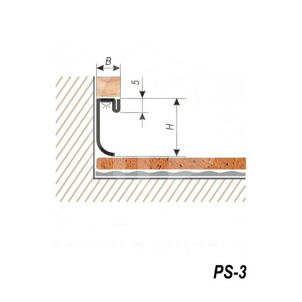 Теневой плинтус PS-3